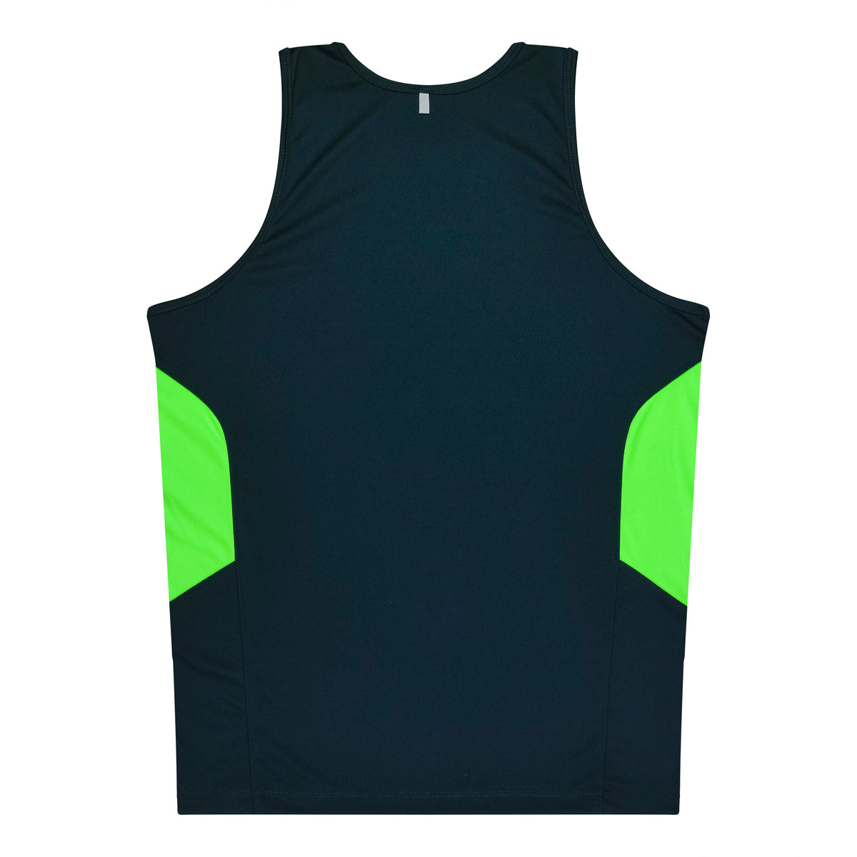 Aussie Pacific 3111 Kids' Tasman Singlet — NAVY/NEON GREEN — additional view 2