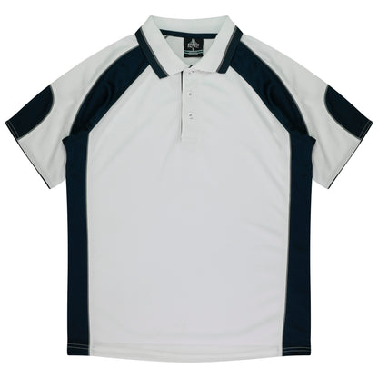 Aussie Pacific 3300 Kids' Murray Polo — WHITE/NAVY