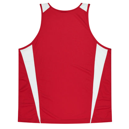 Aussie Pacific 3104 Kids' Eureka Singlet — RED/WHITE — additional view 2
