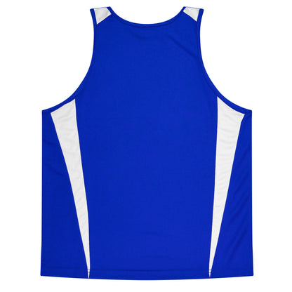 Aussie Pacific 3104 Kids' Eureka Singlet — ROYAL/WHITE — additional view 2