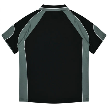 Aussie Pacific 3300 Kids' Murray Polo — BLACK/ASHE — additional view 2