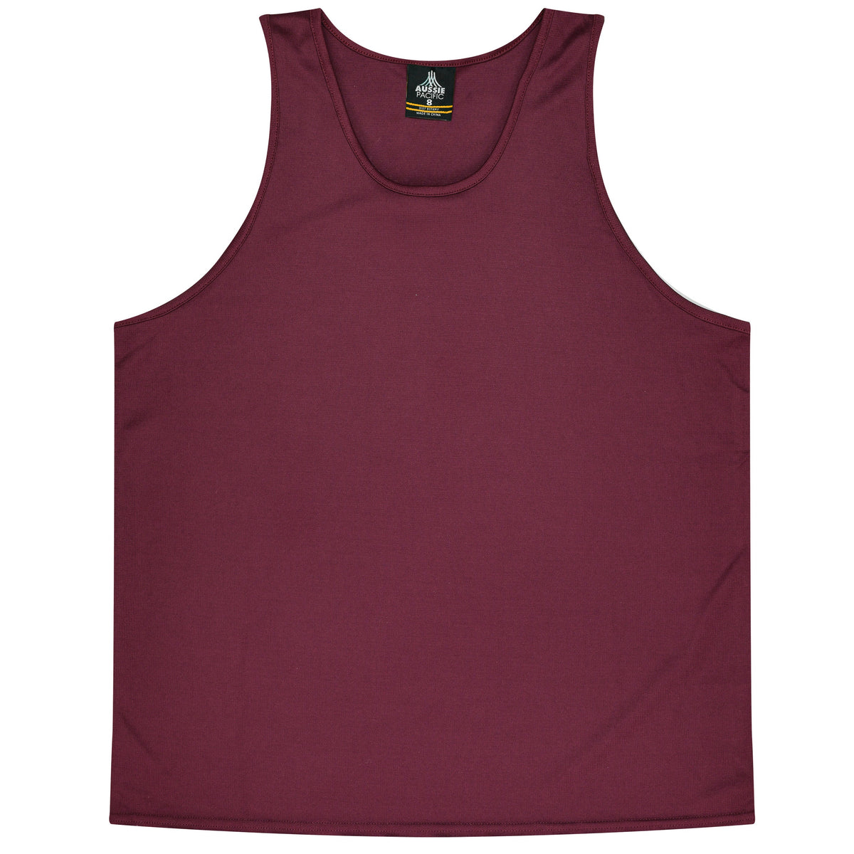 Aussie Pacific 3107 Kids' Botany Singlet — MAROON