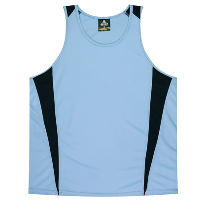 Aussie Pacific 3104 Kids' Eureka Singlet — SKY/NAVY