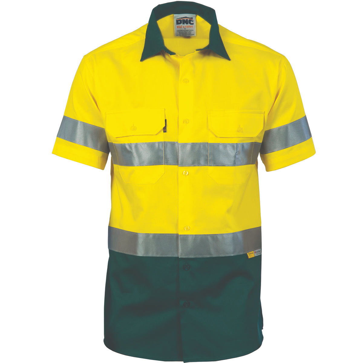 DNC 3887 Yellow/Bottle Green