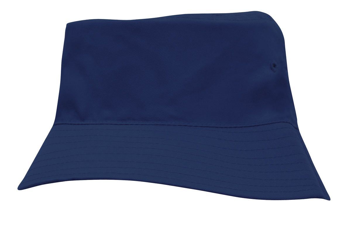 Headwear 3938 Breathable Poly Twill Infants Bucket Hat - Navy
