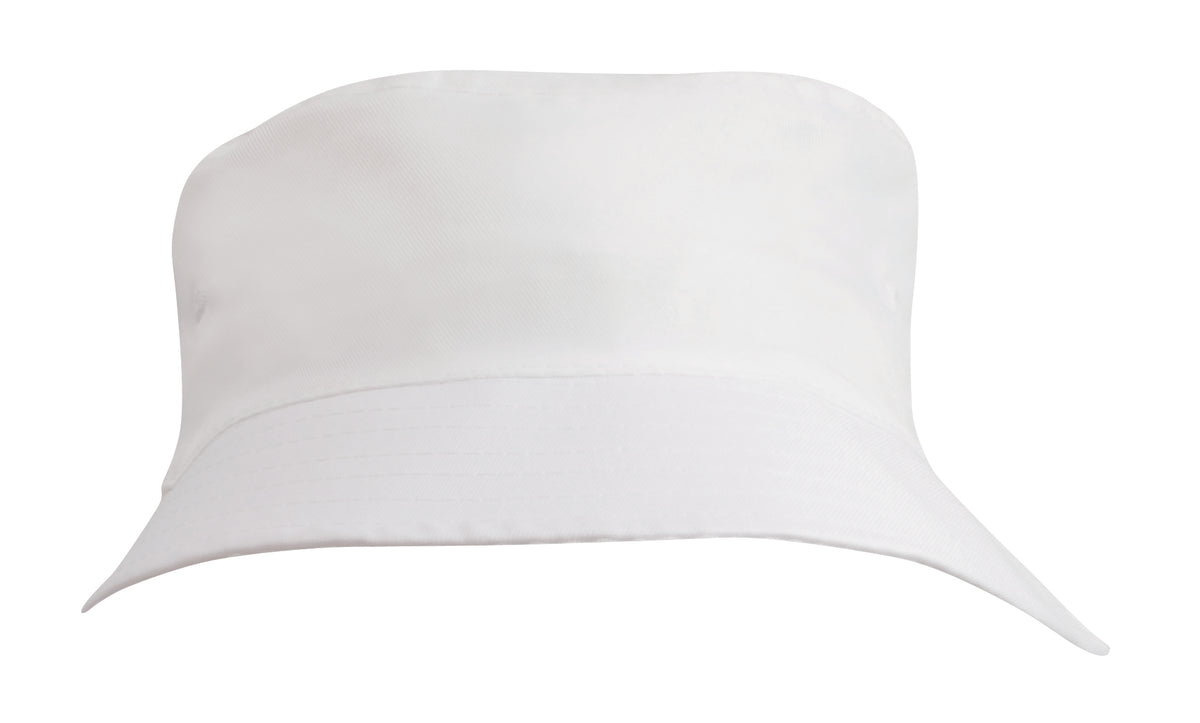 Headwear 3938 Breathable Poly Twill Infants Bucket Hat - White