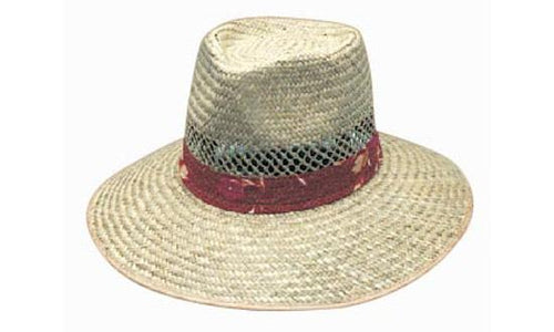 Headwear Natural Straw with Green Under – S-M-L-XL