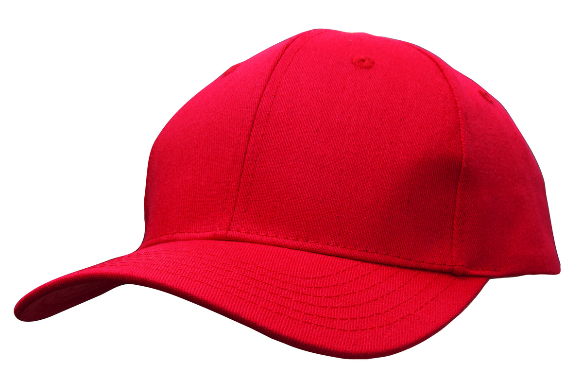 Headwear 3964 Cotton Twill Cap with Buckle - Red