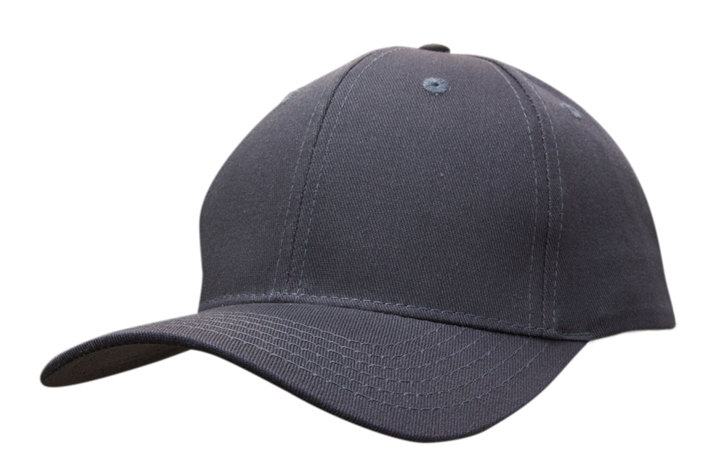 Headwear 3966 Cotton Twill Cap - Charcoal