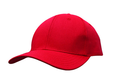 Headwear 3966 Cotton Twill Cap - Red