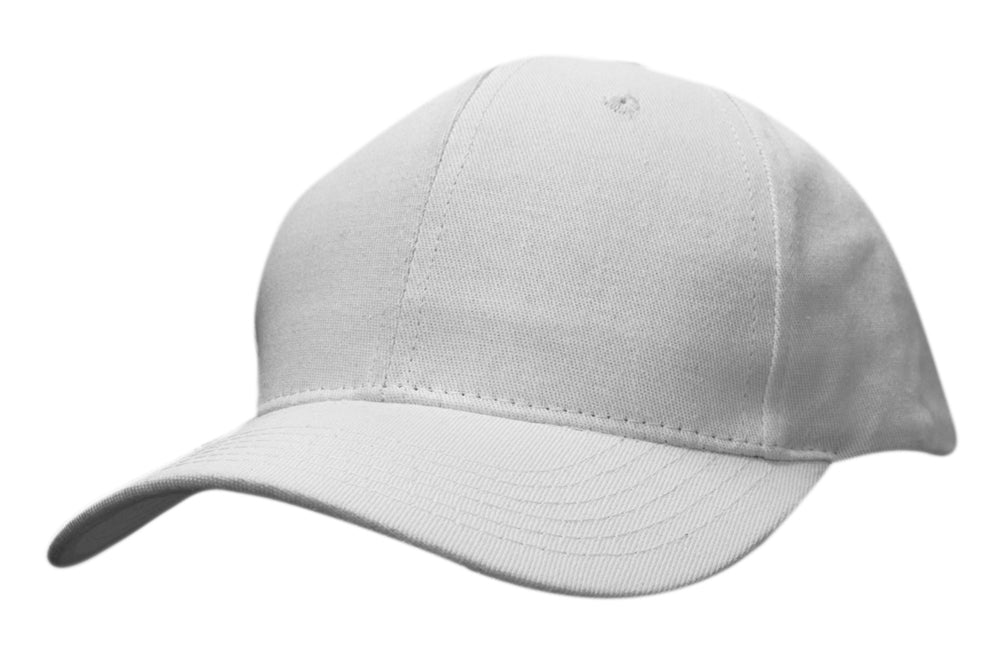 Headwear 3966 Cotton Twill Cap - White