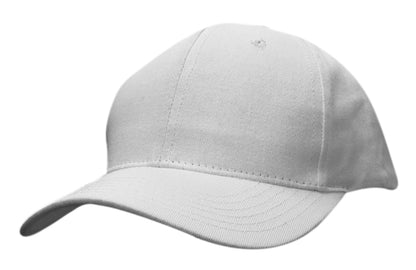 Headwear 3966 Cotton Twill Cap - White