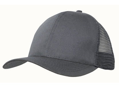 Headwear 3982 Recycled Breathable Poly Twill with Mesh Back Cap - Charcoal
