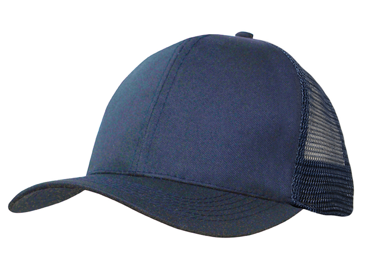Headwear 3982 Recycled Breathable Poly Twill with Mesh Back Cap - Navy