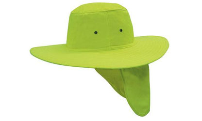 Headwear 4055 Canvas Sun Hat - Hiviz Green