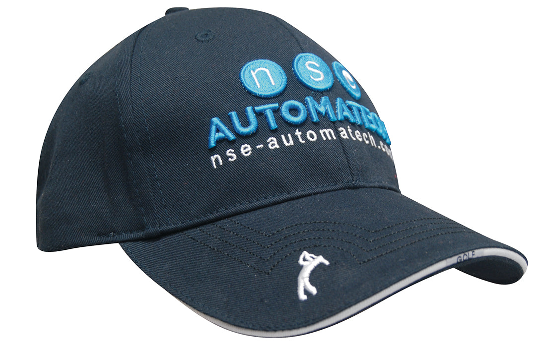 Headwear 4118 Chino Twill with Peak Embroidery - supplier style overview