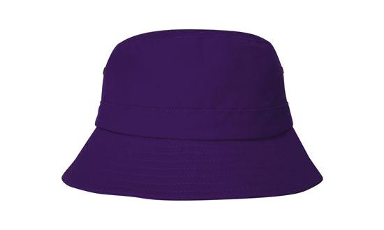 Headwear 4133 Brushed Sports Twill Youth Bucket Hat - Purple