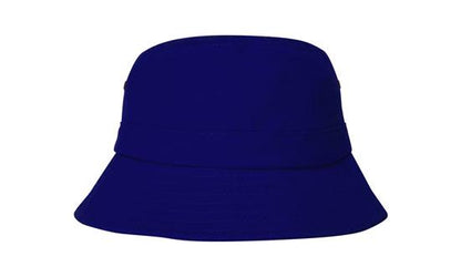 Headwear 4133 Brushed Sports Twill Youth Bucket Hat - Royal