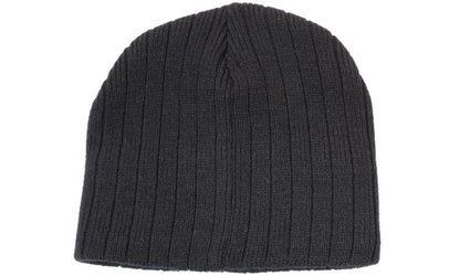 Headwear 4189 Cable Knit Beanie - Navy