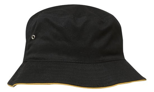Headwear Brushed Sports Twill Bucket Hat