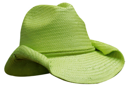 Headwear 4283 Ladies Cowboy Straw - Bright Green