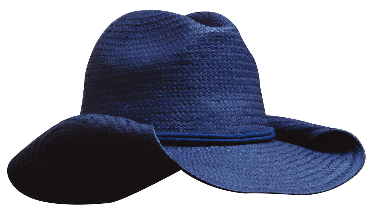 Headwear 4283 Ladies Cowboy Straw - Navy