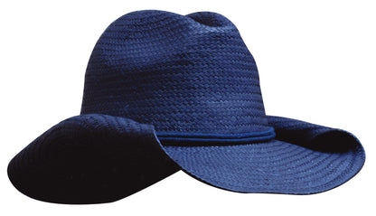 Headwear 4283 Ladies Cowboy Straw - Navy