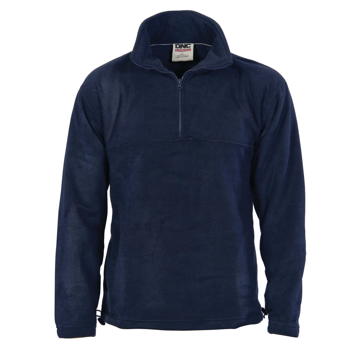 DNC Unisex Half Zip Polar Fleece — Navy