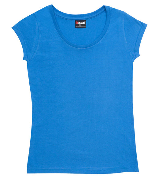 RAMO T929LD Women's Jersey Scoop Neck T-shirt — Azure supplier product image