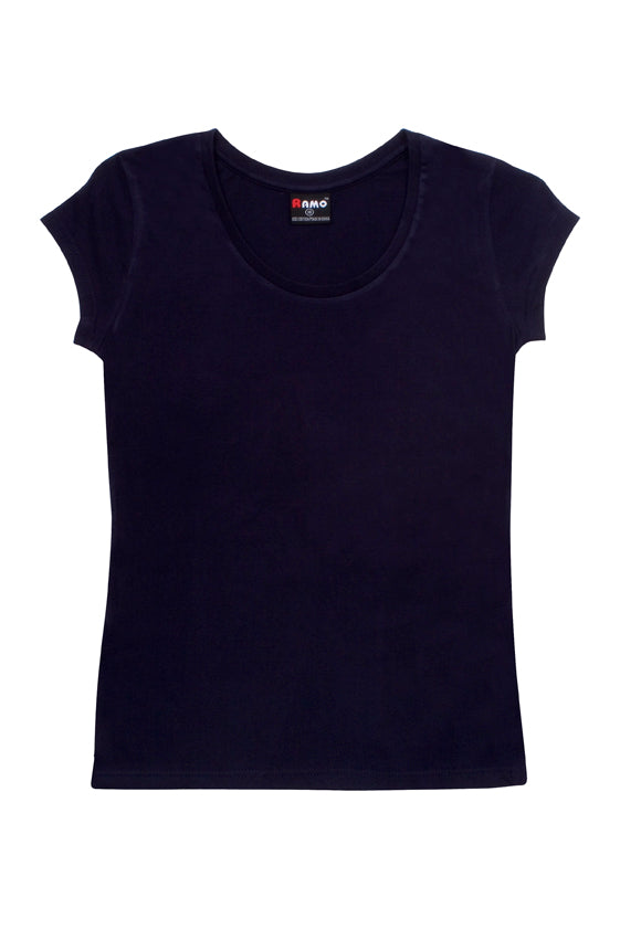 RAMO T929LD Women's Jersey Scoop Neck T-shirt — Navy Blue supplier product image