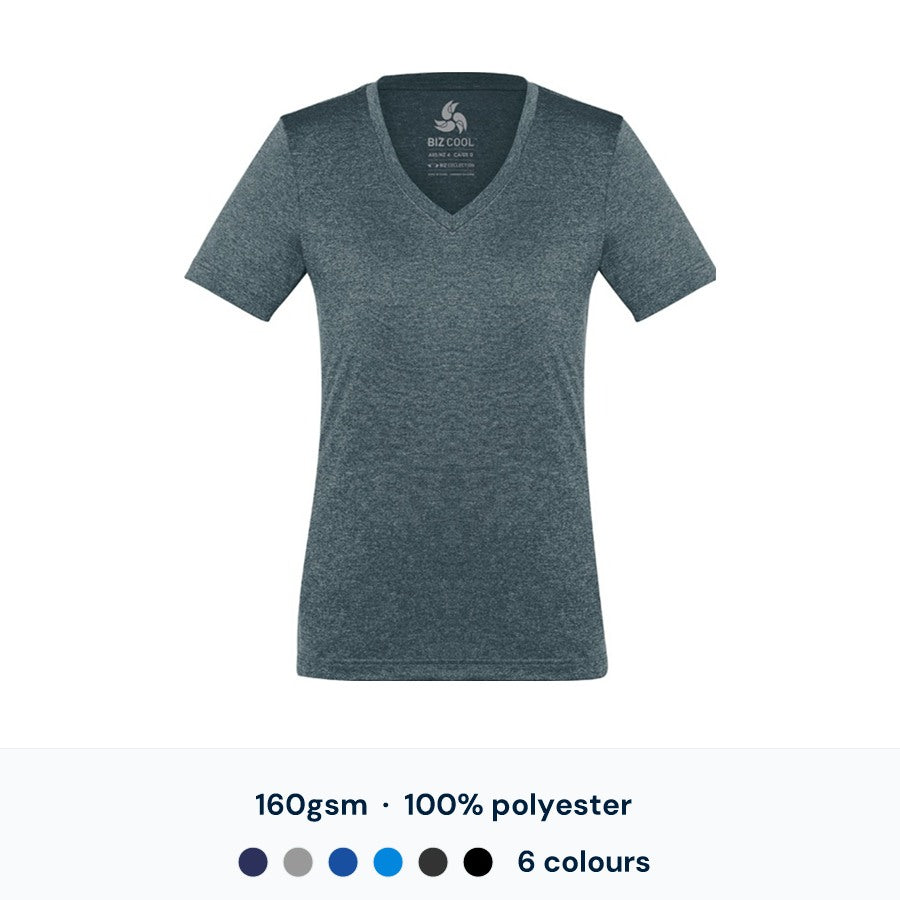 Biz Collection Aero Womens Tee — Custom Logo