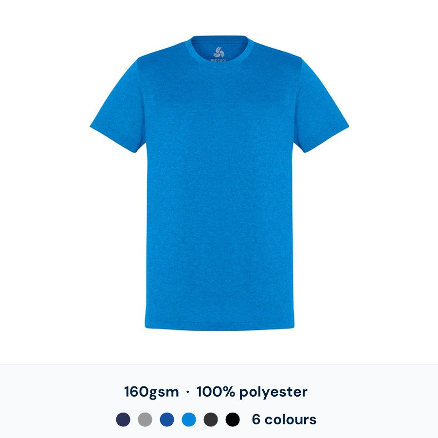Biz Collection Aero Mens Tee — Custom Logo