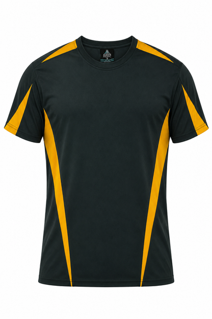 Aussie Pacific 1204 Eureka Men's T-shirt — BLACK/GOLD product view