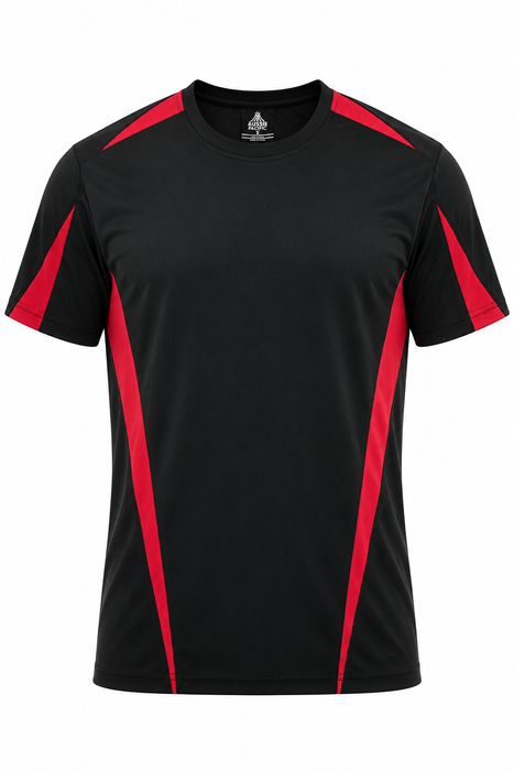 Aussie Pacific 1204 Eureka Men's T-shirt — BLACK/RED product view