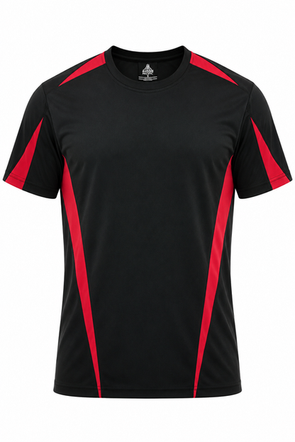 Aussie Pacific 1204 Eureka Men's T-shirt — BLACK/RED product view