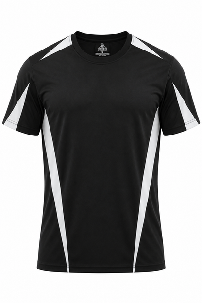 Aussie Pacific 1204 Eureka Men's T-shirt — BLACK/WHITE product view