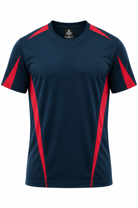 Aussie Pacific 1204 Eureka Men's T-shirt — NAVY/RED product view