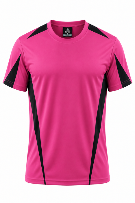 Aussie Pacific 1204 Eureka Men's T-shirt — PINK/BLACK product view