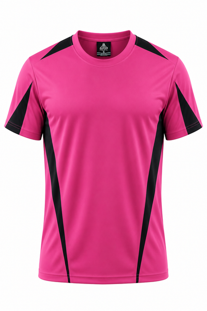Aussie Pacific 1204 Eureka Men's T-shirt — PINK/BLACK product view