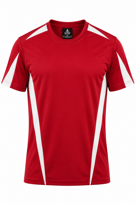 Aussie Pacific 1204 Eureka Men's T-shirt — RED/WHITE product view