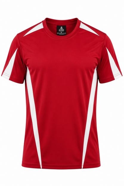 Aussie Pacific 1204 Eureka Men's T-shirt — RED/WHITE product view