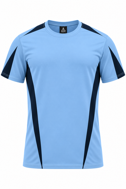 Aussie Pacific 1204 Eureka Men's T-shirt — SKY/NAVY product view