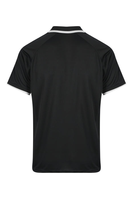 Aussie Pacific 1322 Double Bay Men's Polo — BLACK/WHITE additional view
