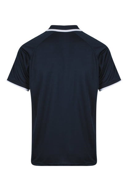 Aussie Pacific 1322 Double Bay Men's Polo — NAVY/WHITE additional view