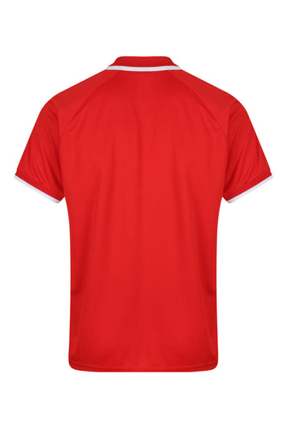 Aussie Pacific 1322 Double Bay Men's Polo — RED/WHITE additional view