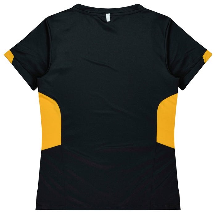 Aussie Pacific 2211 Tasman Women's T-shirt — BLACK/GOLD additional view