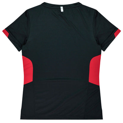 Aussie Pacific 2211 Tasman Women's T-shirt — BLACK/RED additional view