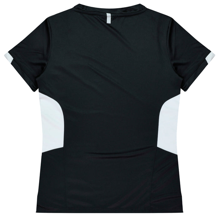 Aussie Pacific 2211 Tasman Women's T-shirt — BLACK/WHITE additional view