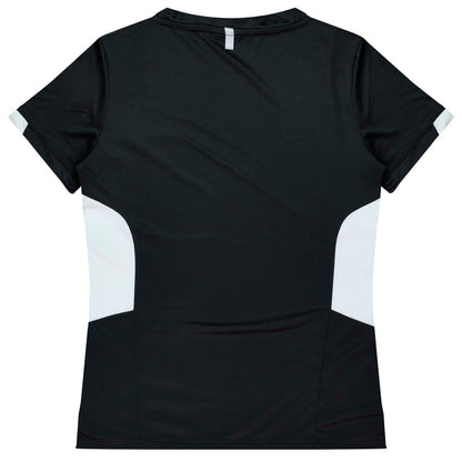 Aussie Pacific 2211 Tasman Women's T-shirt — BLACK/WHITE additional view