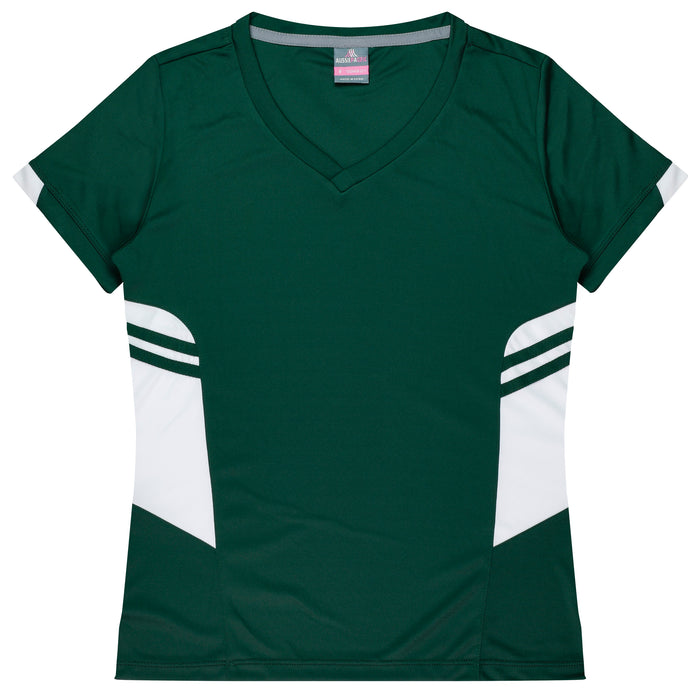 Aussie Pacific 2211 Tasman Women's T-shirt — BOTTLE/WHITE product view
